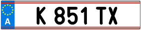 Truck License Plate